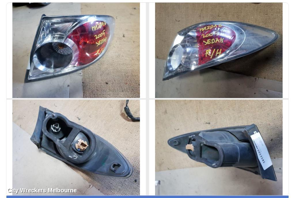 MAZDA 6 RIGHT TAILLIGHT, GG/GY, IN BODY, SEDAN/HATCH, LENS# 220-61980, 08/2005 - 11/2007 - Image 1