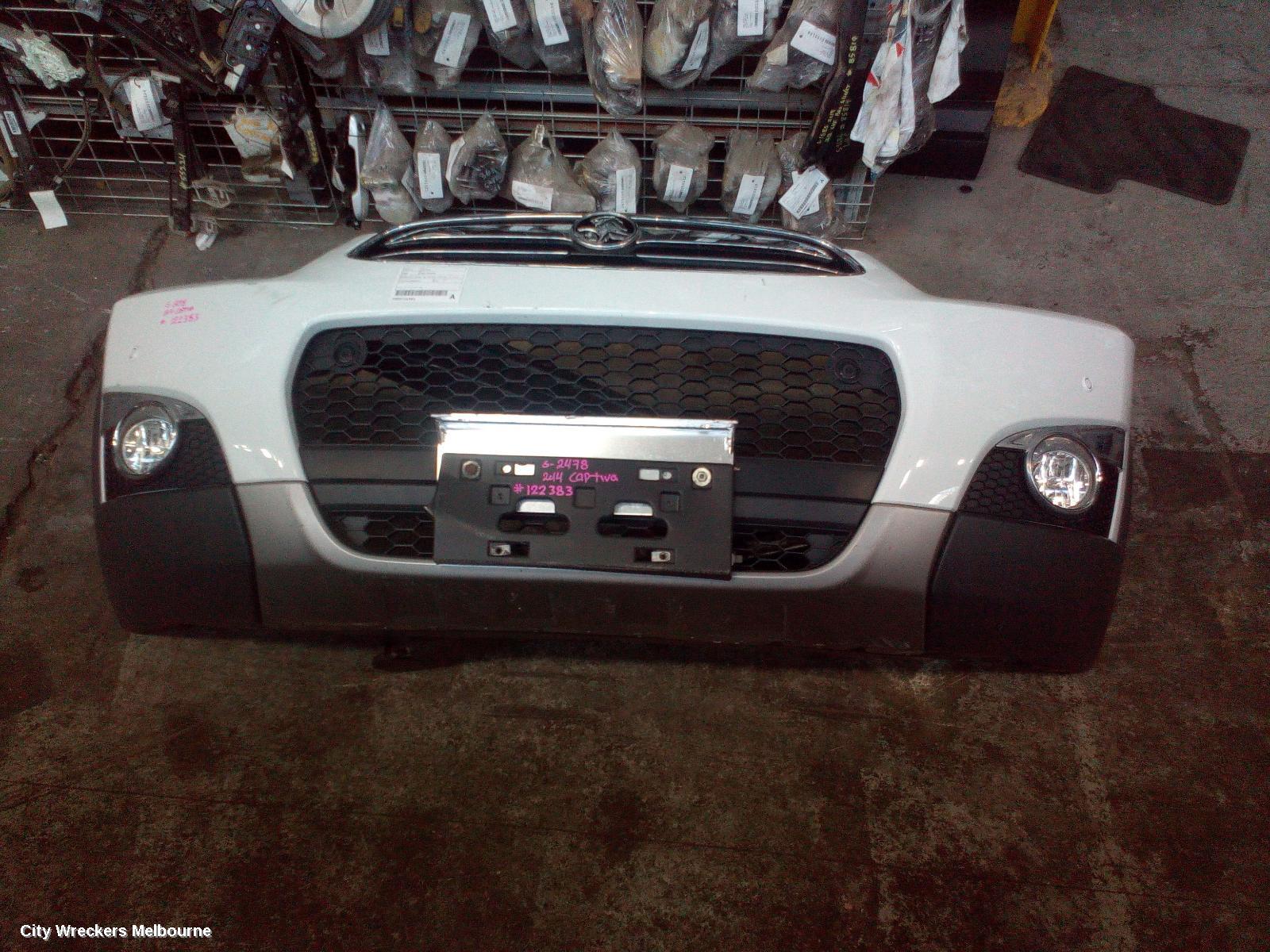 HOLDEN CAPTIVA FRONT BUMPER, BUMPER BAR (UPPER & LOWER), CG, CAPTIVA 7 (4TH VIN = C), W/ PARK SENSOR TYPE, 01/2014 - 09/2015 - Image 2