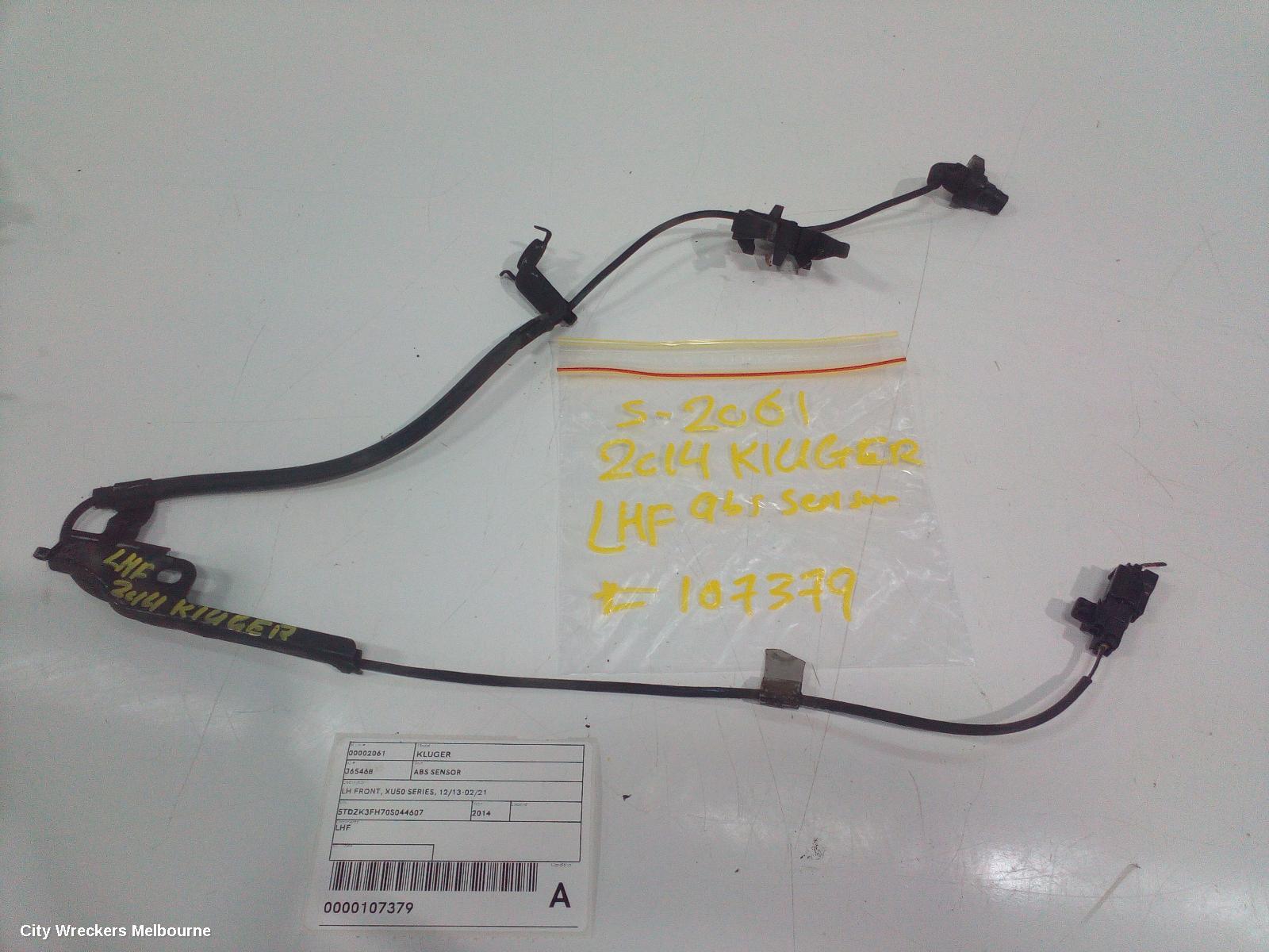 TOYOTA KLUGER ABS SENSOR, LH FRONT, XU50 SERIES, 12/2013 - 02/2021 - Image 2