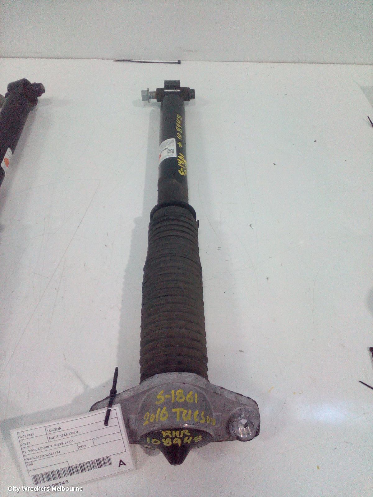 HYUNDAI TUCSON RIGHT REAR STRUT, TL, 2WD, ACTIVE X, 07/2015 - 01/2021 - Image 2