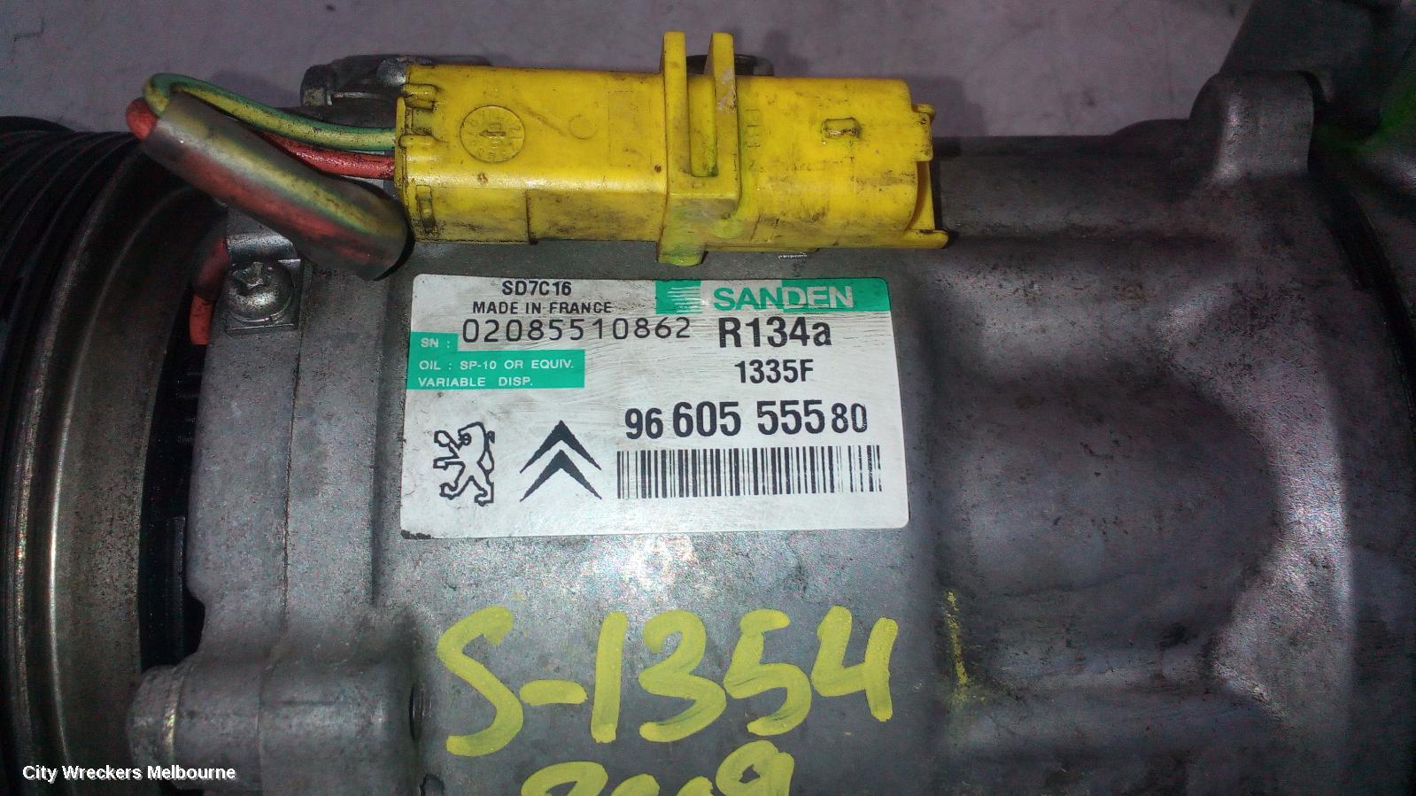 PEUGEOT 407 A/C COMPRESSOR, 2.7, DIESEL, SANDEN, 12/2005 - 12/2011 - Image 2