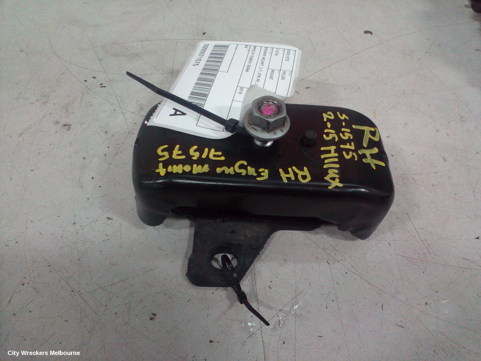 TOYOTA HILUX MOUNT, ENGINE MOUNT, 2.7, 2TR-FE, LH/RH SAME, 03/2005 - 08/2015 - Image 2