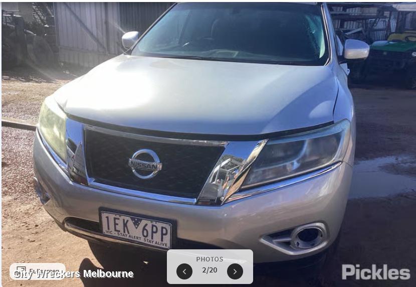 NISSAN PATHFINDER RIGHT HEADLAMP, R52, HALOGEN, W/ CLEAR INDICATOR TYPE, 06/2013 - 11/2016 - Image 3