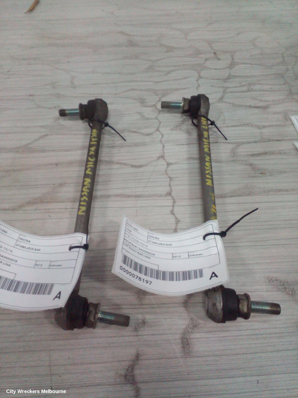 NISSAN MICRA STABILISER BAR, K13, 11/2010 - 12/2016 - Image 2