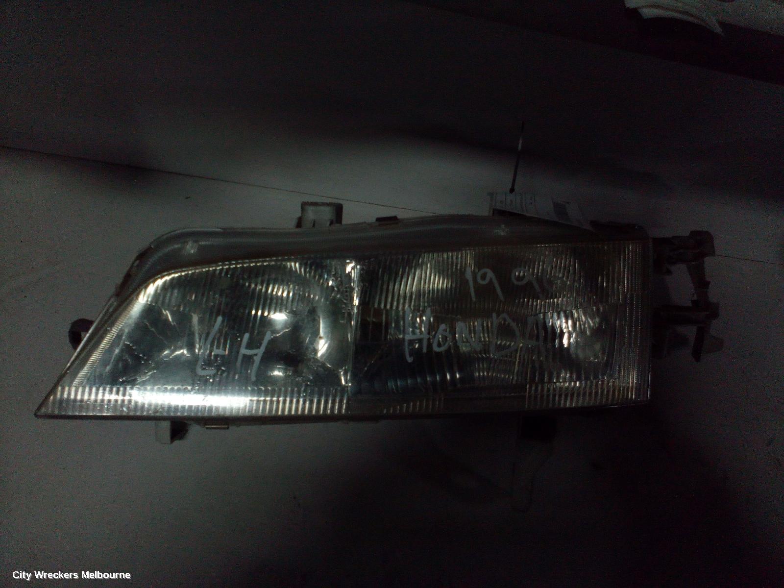 HONDA ACCORD LEFT HEADLAMP, CD, CRYSTAL LENS LINE THRU LENS, 001-6676, 10/1993 - 11/1997 - Image 1