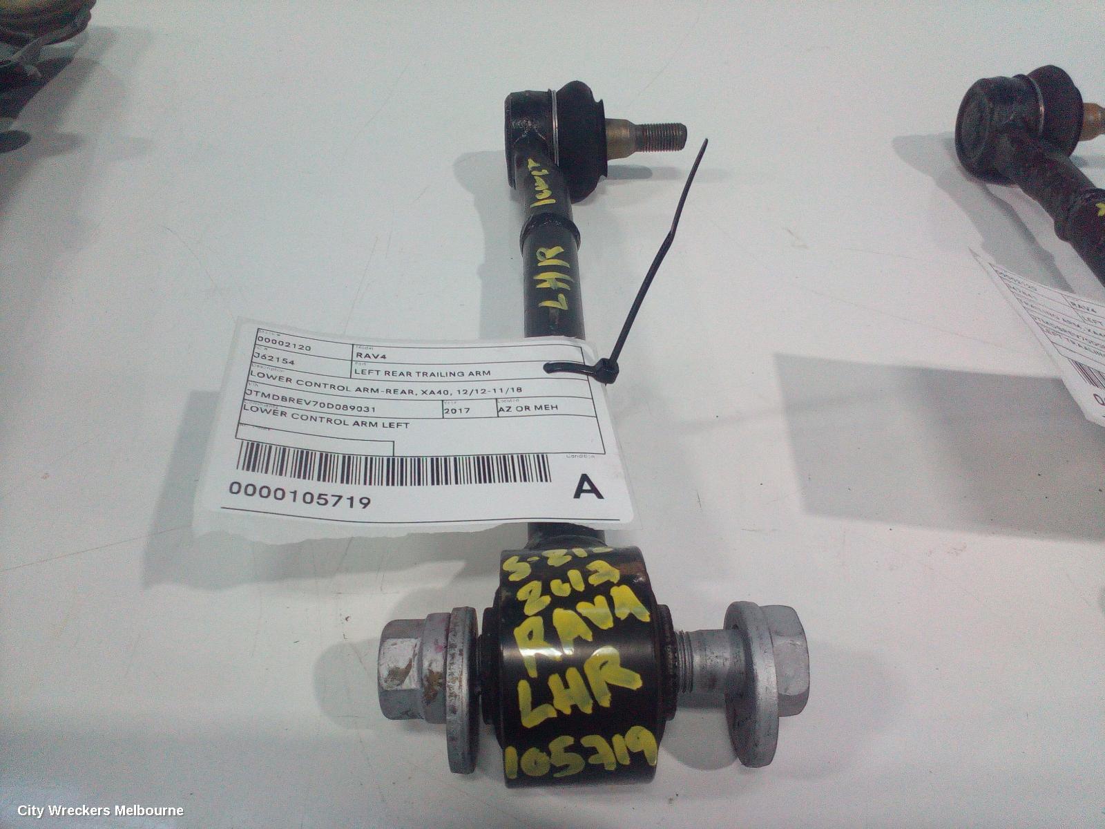 TOYOTA RAV4 LEFT REAR TRAILING ARM, LOWER CONTROL ARM-REAR, XA40, 12/2012 - 11/2018 - Image 1
