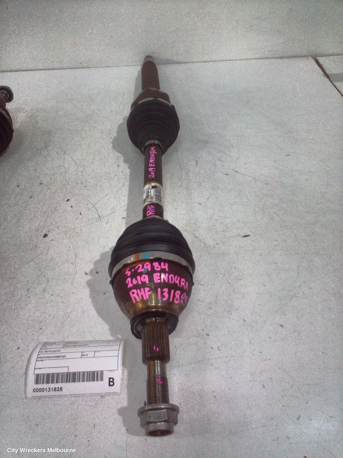 FORD ENDURA RIGHT DRIVESHAFT, CA, FRONT, AUTO, AWD/FWD, DIESEL, 2.0, TURBO, 09/2018 - 06/2020 - Image 2