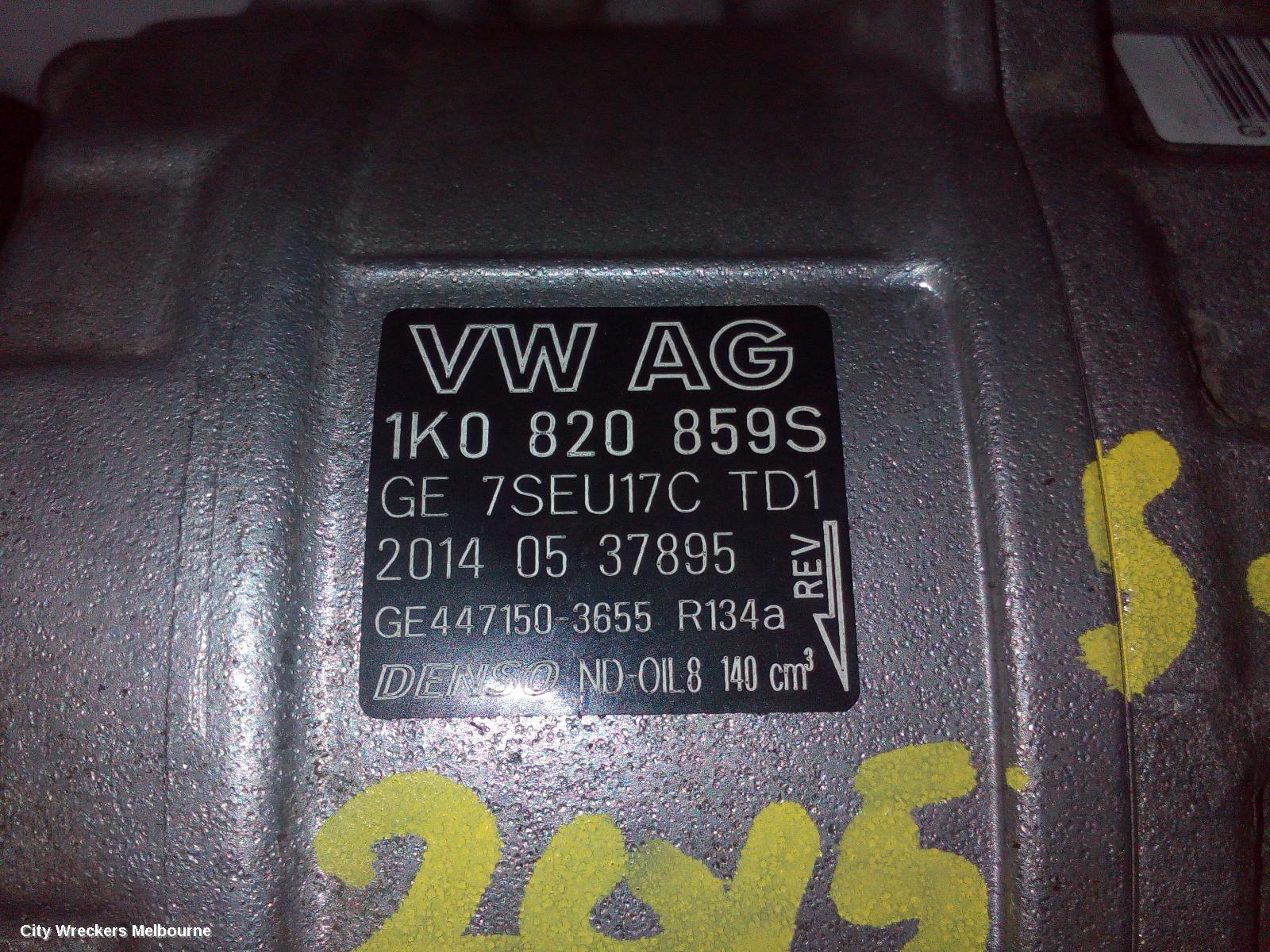 VOLKSWAGEN JETTA A/C COMPRESSOR, 1KM-1B, PETROL, DENSO BRAND (7SEU17C), 02/2006 - 12/2017 - Image 2