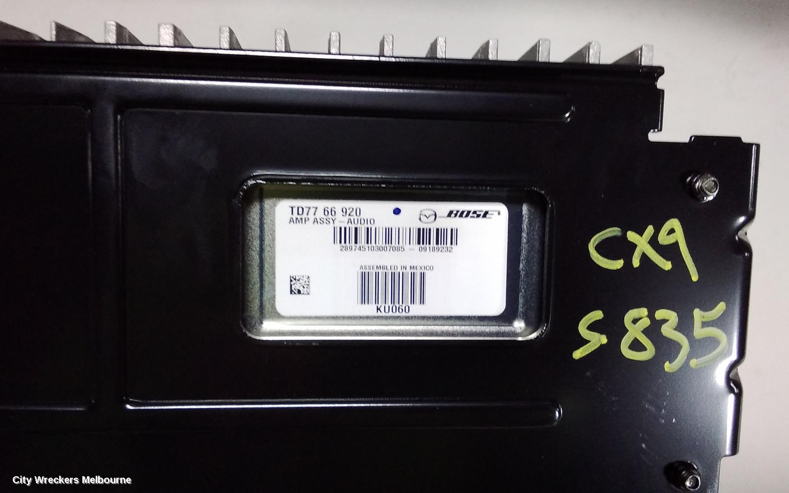 MAZDA CX9 RADIO/CD/DVD/SAT/TV, AMPLIFIER ONLY (ALL BOSE SYSTEM), P/N TD1366920, TB, 12/2007 - 12/2015 - Image 2