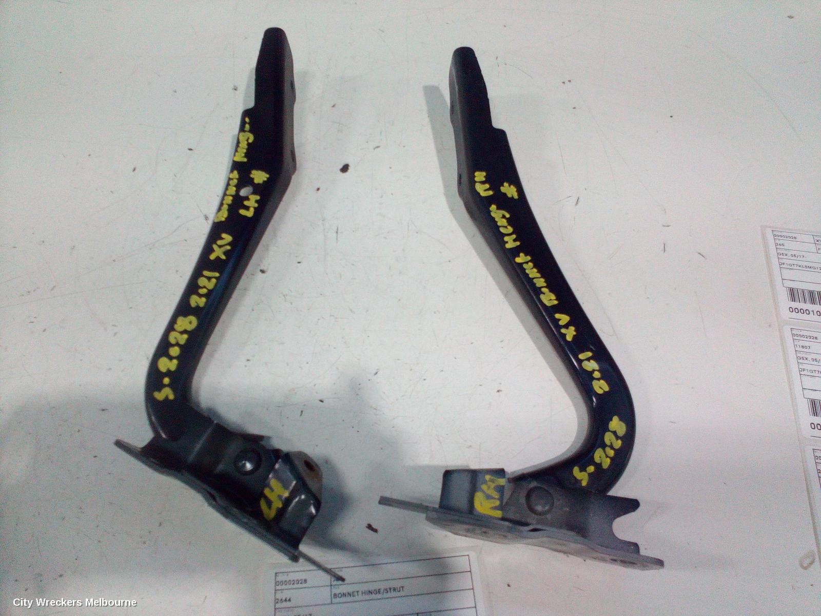 SUBARU XV BONNET HINGE/STRUT, G5X, HINGES (PAIR), 03/2017 - 06/2023 - Image 2