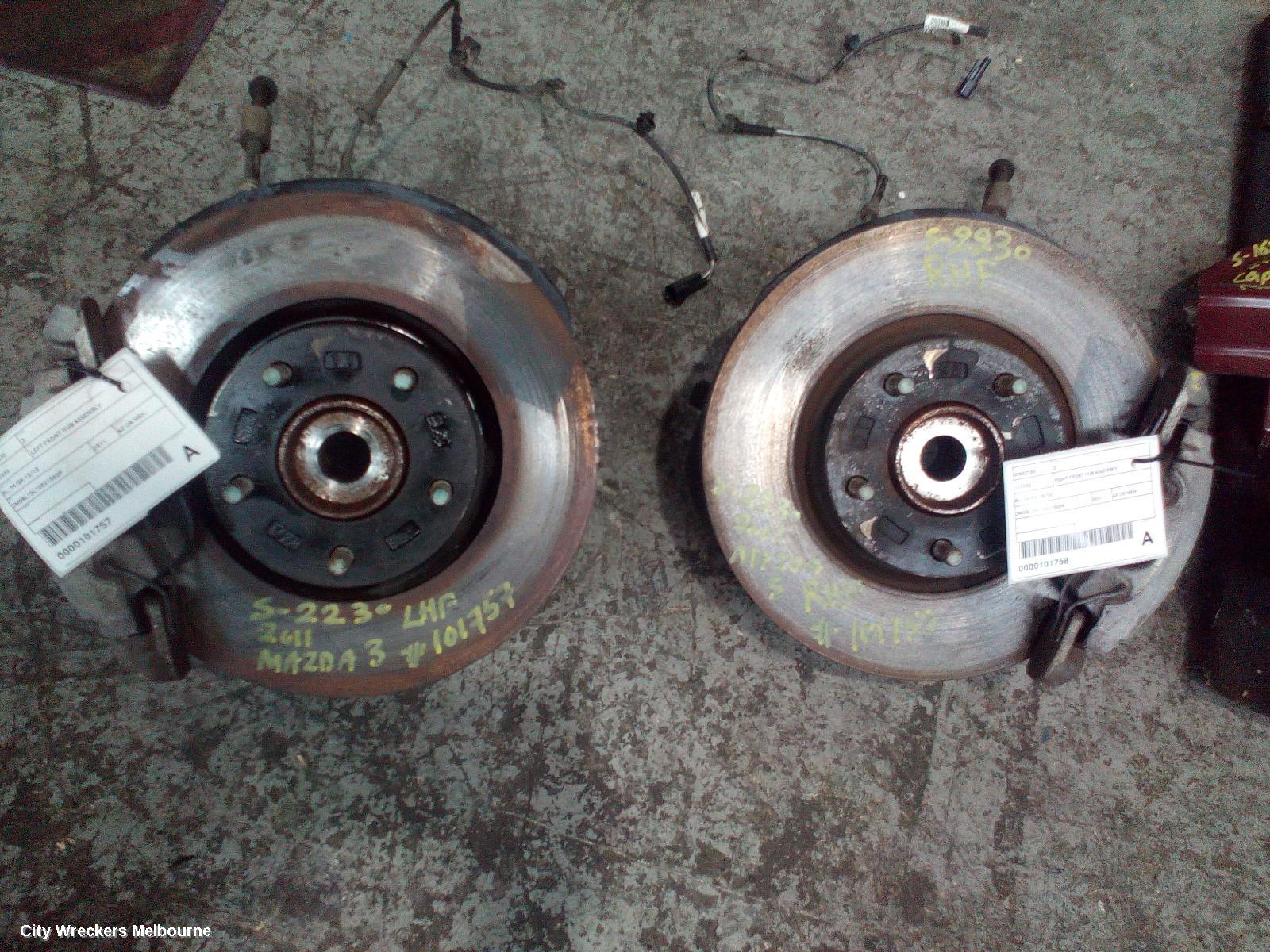 MAZDA 3 LEFT FRONT HUB ASSEMBLY, BL, 04/2009 - 10/2013 - Image 3