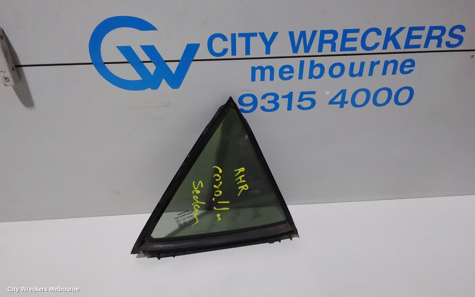 TOYOTA COROLLA RIGHT REAR 1/4 DOOR GLASS, ZRE172/20182R, 12/2013 - 06/2019 - Image 1