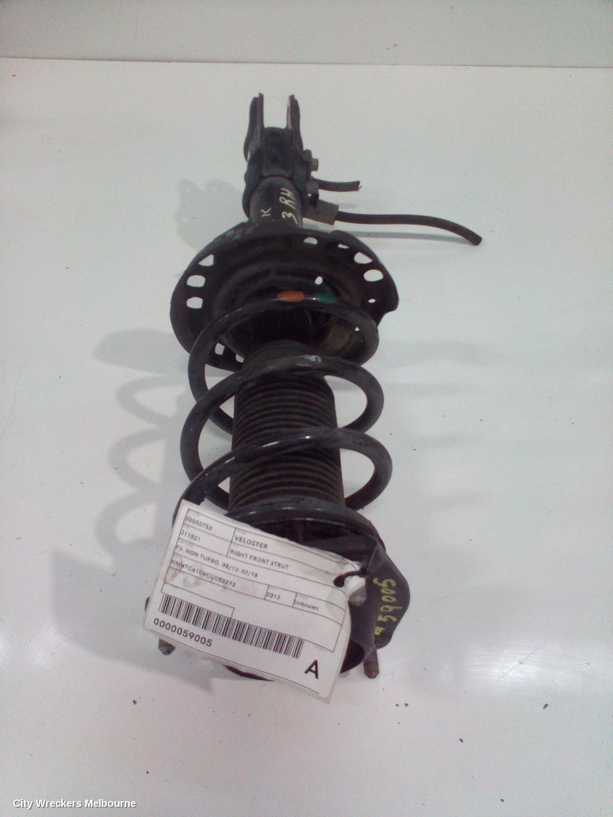 HYUNDAI VELOSTER RIGHT FRONT STRUT, FS, NON TURBO, 05/2012 - 02/2018 - Image 3