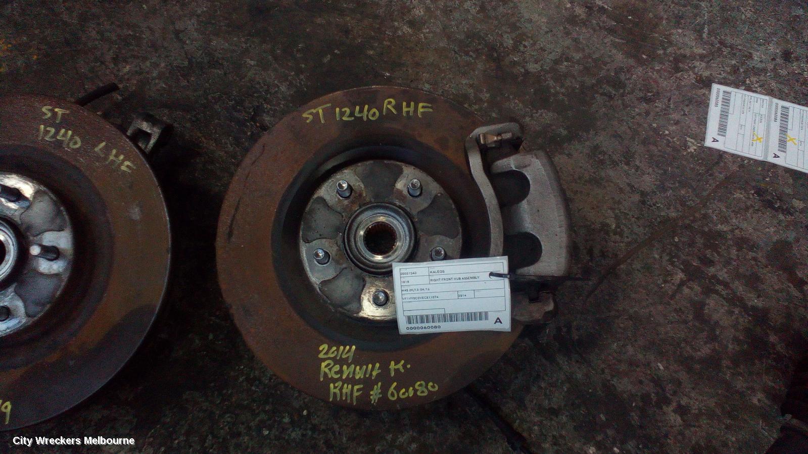 RENAULT KALEOS RIGHT FRONT HUB ASSEMBLY, H45, 09/2008 - 04/2016 - Image 1