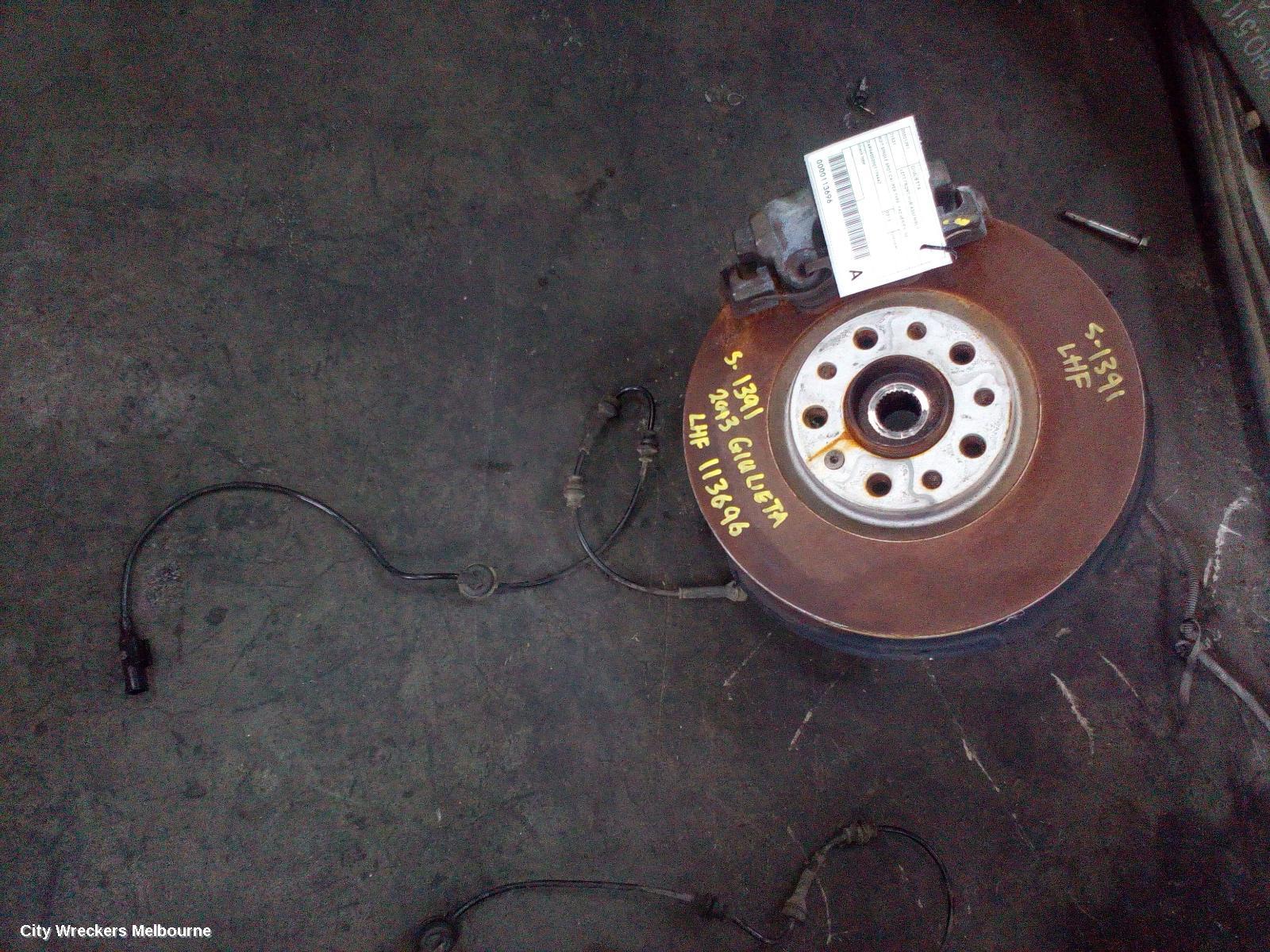 ALFA ROMEO GIULIETTA LEFT FRONT HUB ASSEMBLY, SUIT SINGLE SPOT CALIPER TYPE, 940 SERIES, 06/2011 ONWARDS - Image 3