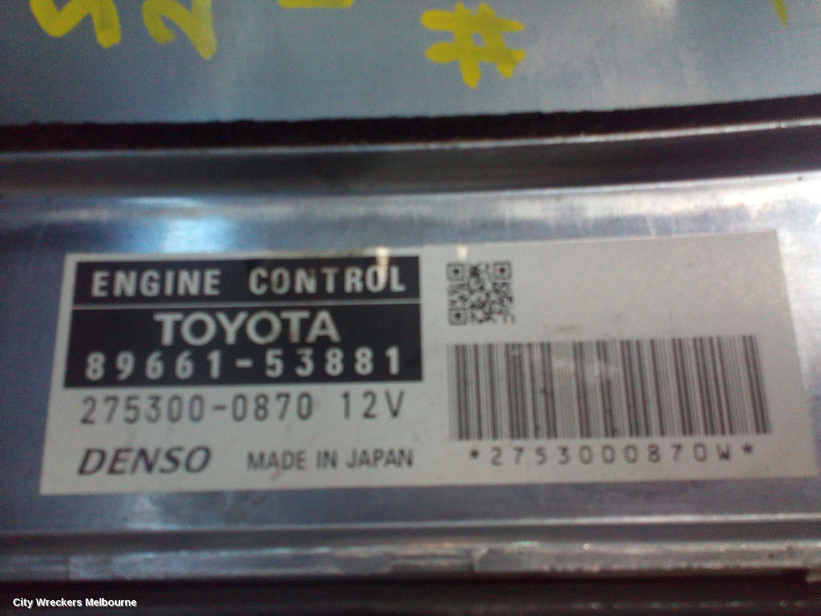 LEXUS IS250/IS250C ECU, ENGINE ECU, AUTO T/M, IS250/IS250C/IS350/ISF, ECU ONLY, P/N 8966153881, GSE20R/GSE21R/USE20R, 11/2005 - 12/2014 - Image 2
