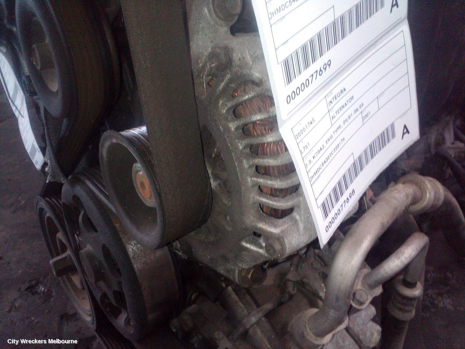 HONDA INTEGRA ALTERNATOR, 2.0, K20A3, ENG TYPE, 09/2001 - 08/2006 - Image 2