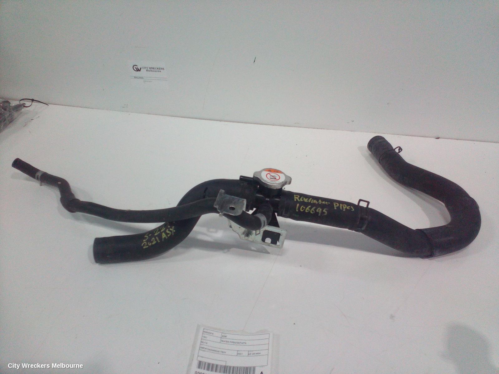 MITSUBISHI ASX WATER PIPES/OUTLETS, 05/2010 ONWARDS - Image 1
