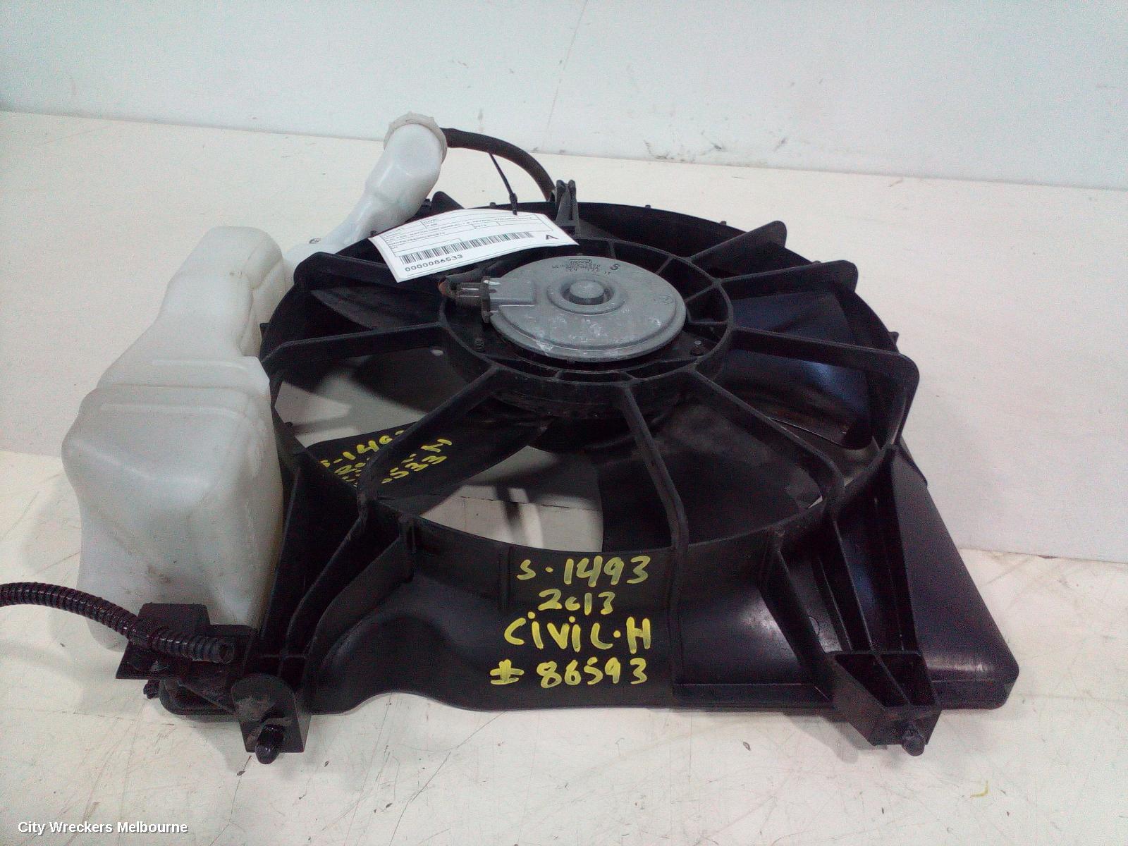 HONDA CIVIC FAN, A/C FAN, HATCH (VIN SHHFK), 1.8, PETROL, 9TH GEN, 06/2012 - 04/2016 - Image 2
