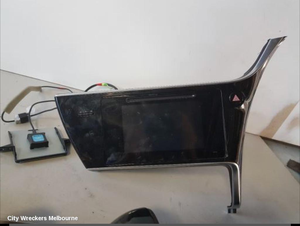 TOYOTA COROLLA RADIO/CD/DVD/SAT/TV, 7IN TOUCHSCREEN (P/N ON FACE 100522), ZRE182R, HATCH, 03/2015 - 06/2018 - Image 1