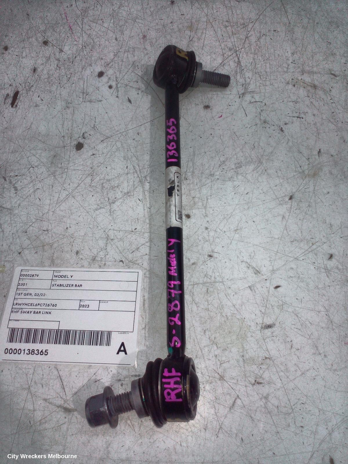 TESLA MODEL Y STABILISER BAR, 1ST GEN, 03/2022 ONWARDS - Image 2