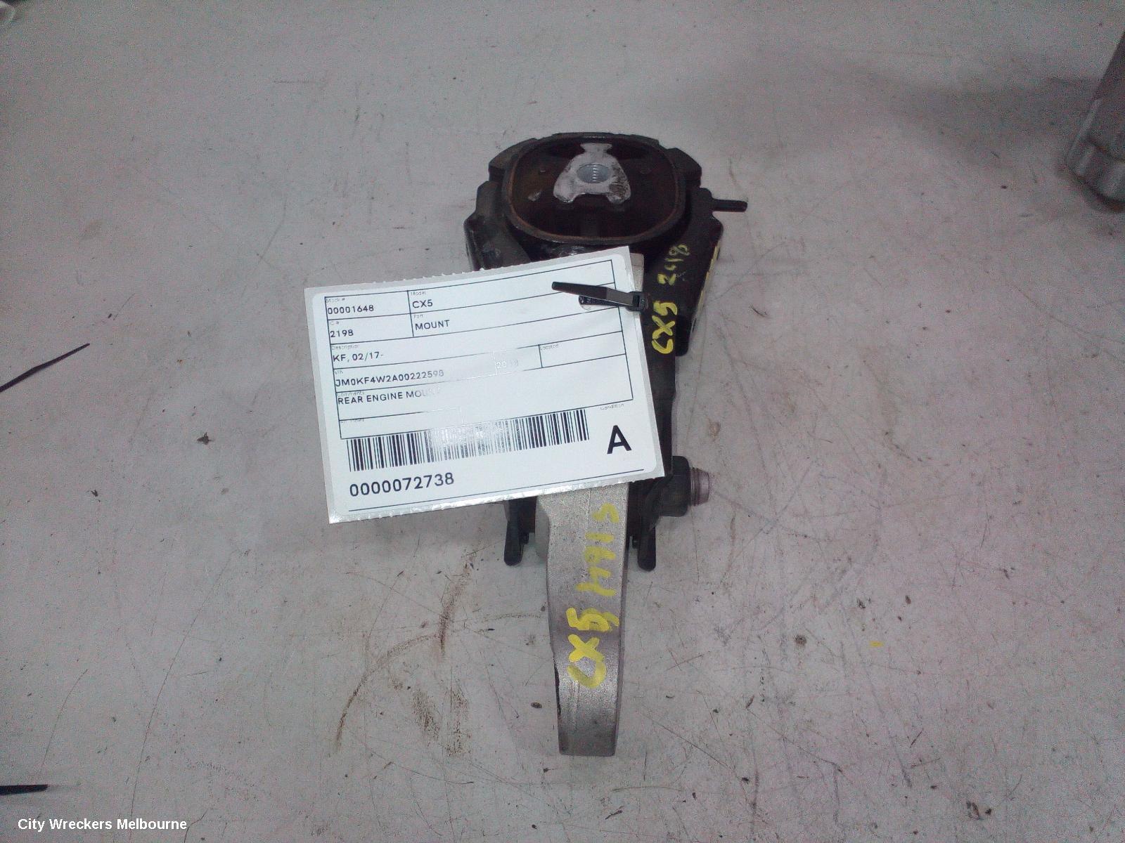 MAZDA CX5 MOUNT, KF, ENGINE LOWER MOUNT (REAR), DIESEL, 2.2, 02/2017 - 08/2021 - Image 1