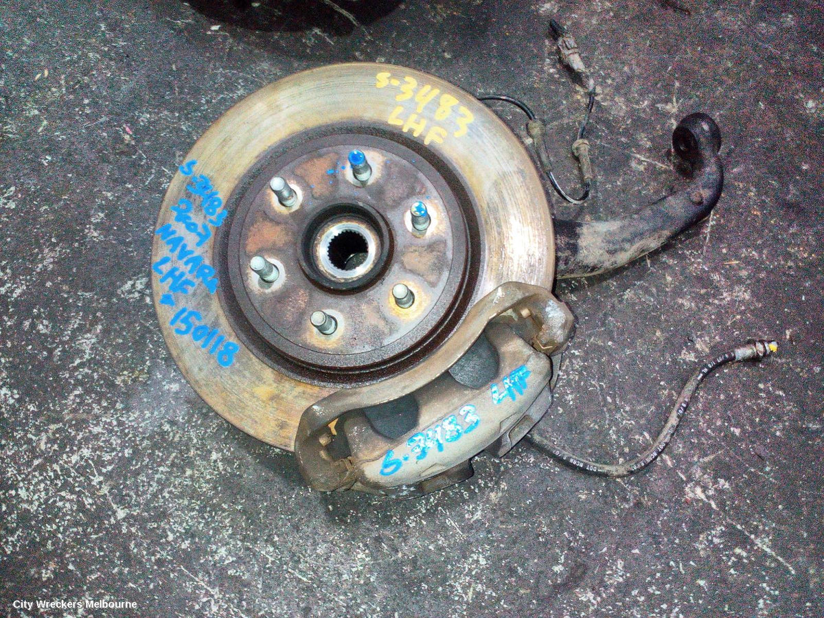NISSAN NAVARA LEFT FRONT HUB ASSEMBLY, D40 (VIN VSK), 4WD, ABS TYPE, 09/2005 - 08/2015 - Image 1