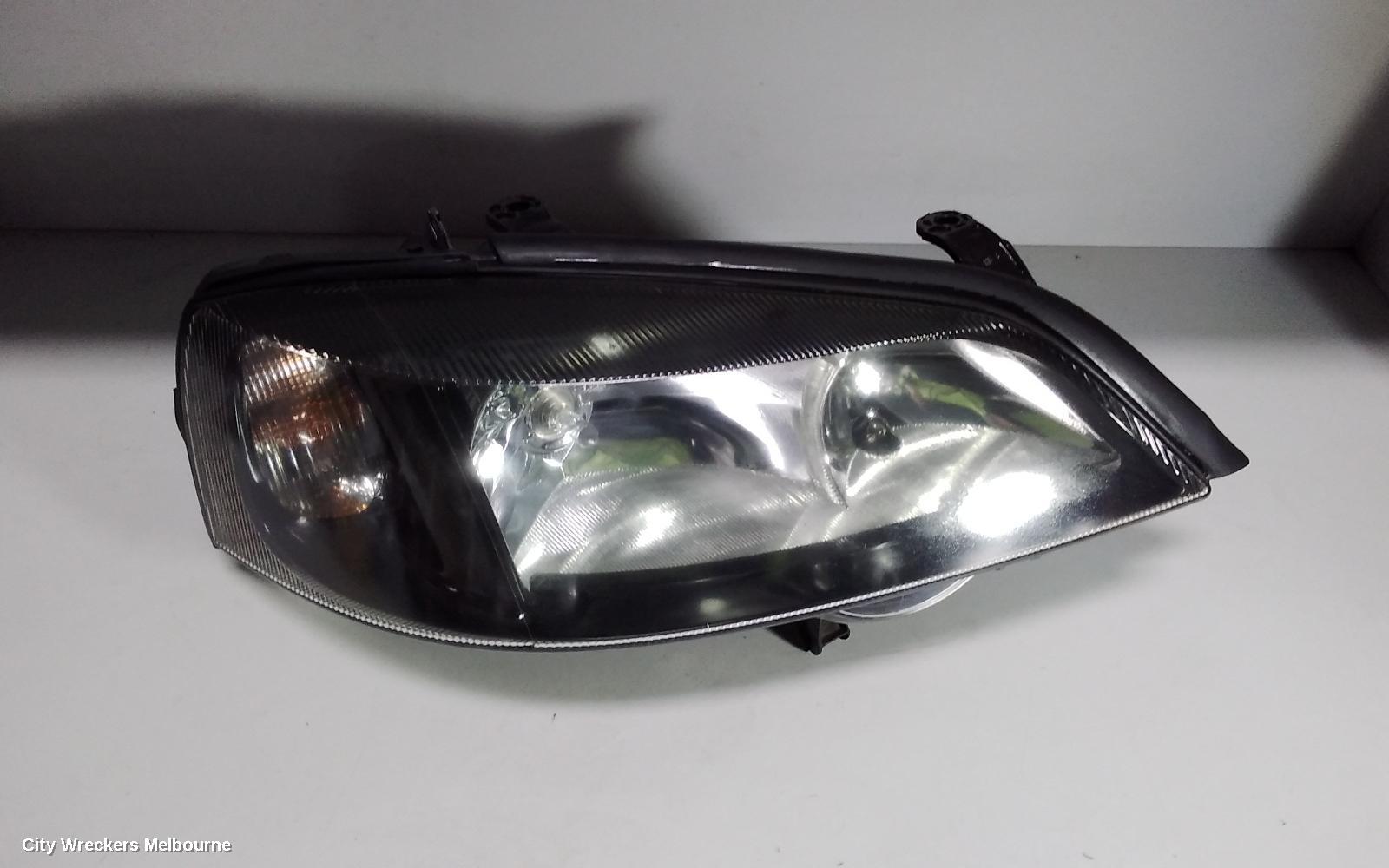 HOLDEN ASTRA RIGHT HEADLAMP, TS, BLACK, INSERT TYPE, 09/1998 - 10/2006 - Image 1