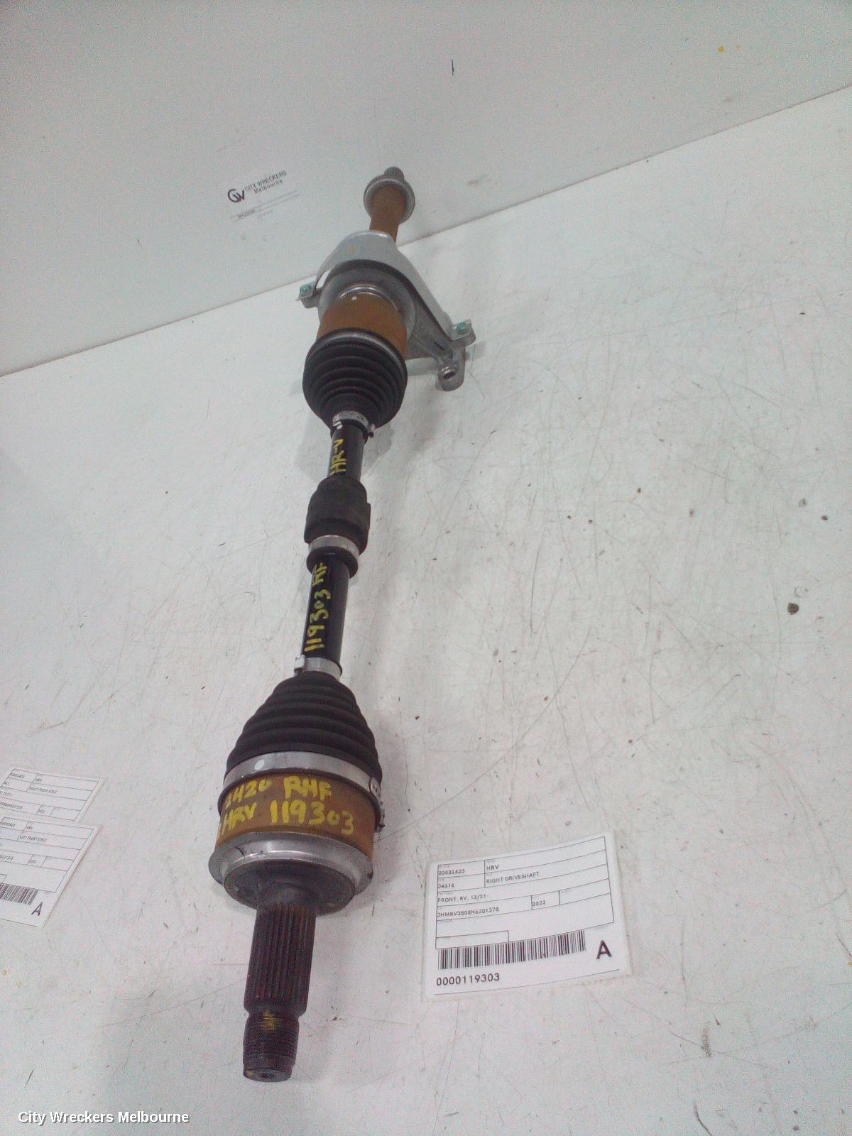 HONDA HRV RIGHT DRIVESHAFT, FRONT, RV, 12/2021 ONWARDS - Image 2