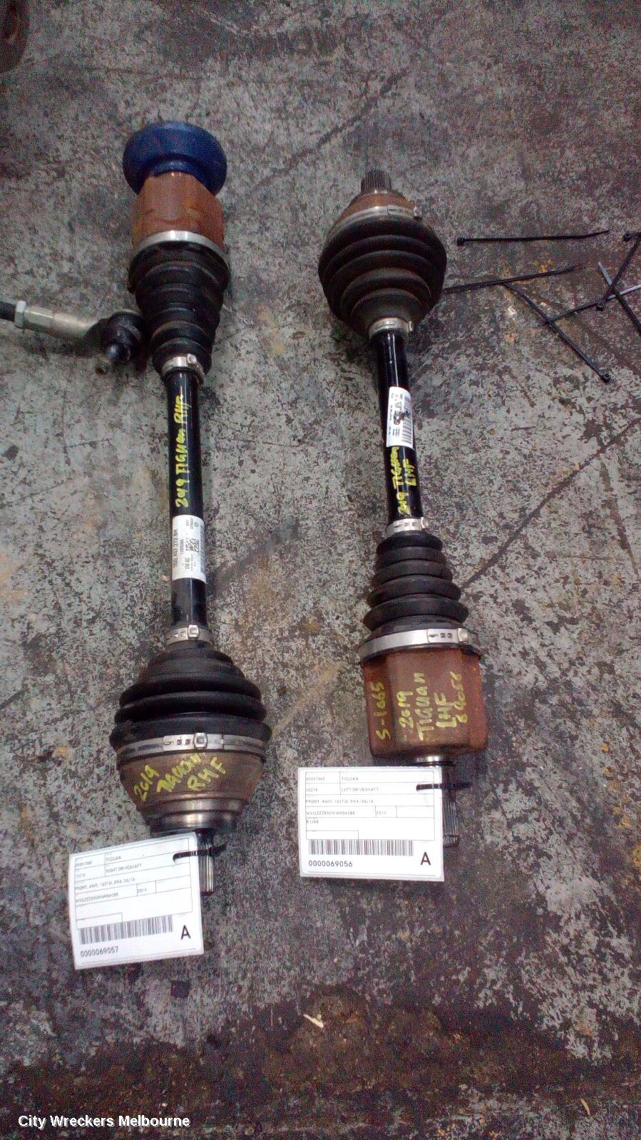 VOLKSWAGEN TIGUAN RIGHT DRIVESHAFT, FRONT, AWD, 162TSI, 5NA, 06/2016 ONWARDS - Image 3