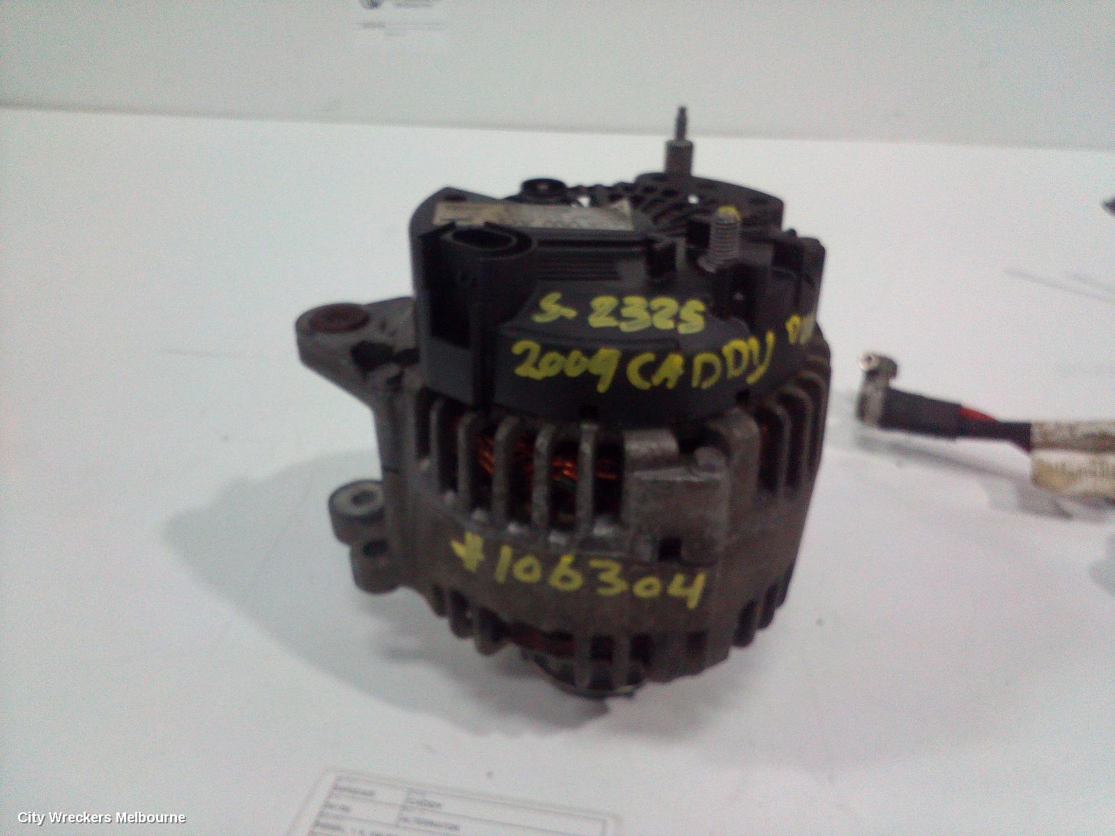 VOLKSWAGEN CADDY ALTERNATOR, DIESEL, 1.9, VALEO 140AMP, 2K, 12/2004 - 08/2010 - Image 1
