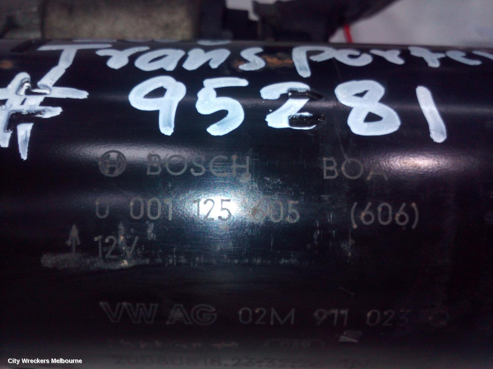VOLKSWAGEN TRANSPORTER STARTER, DIESEL, 2.5, T5, 08/2004 - 02/2010 - Image 1