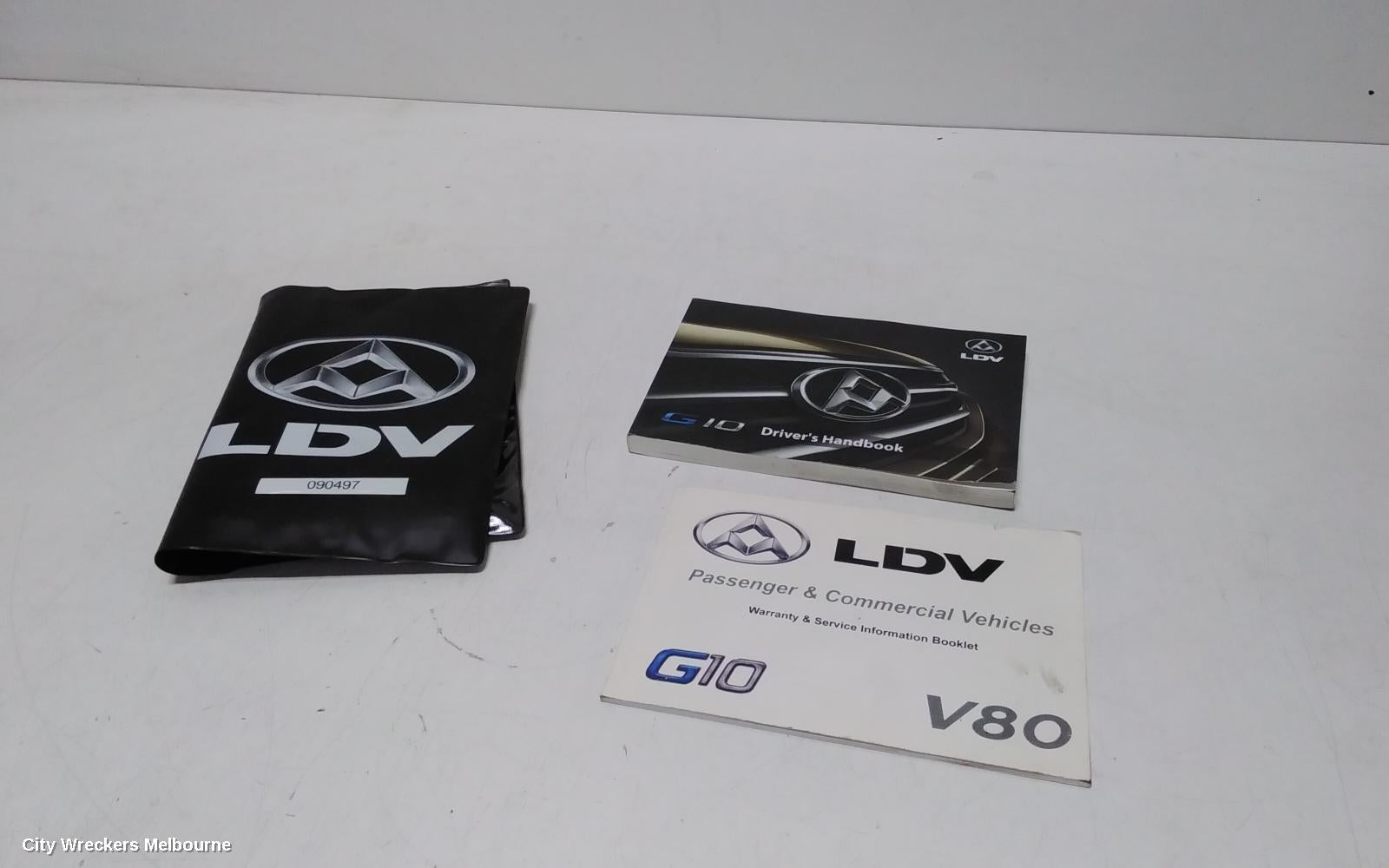 LDV G10 OWNERS HANDBOOK, SV7A/SV7C, WAGON/VAN, 04/2015 ONWARDS - Image 1