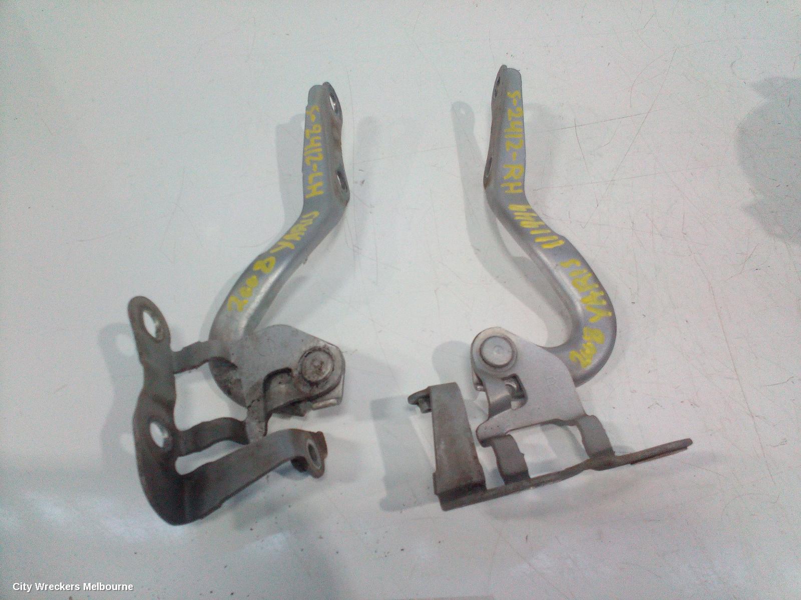 TOYOTA YARIS BONNET HINGE/STRUT, HINGES (PAIR), NCP9#, HATCH, 07/2005 - 10/2011 - Image 1