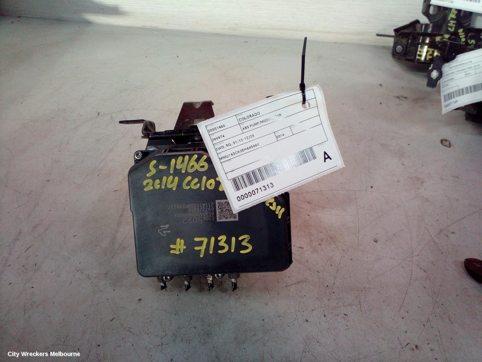 HOLDEN COLORADO ABS PUMP/MODULATOR, RG/RG 7, P/N 52065022, 12/2012 - 12/2020 - Image 1