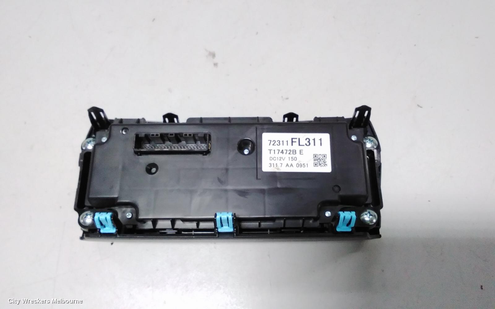 SUBARU IMPREZA HEATER/AC CONTROLS, G5, DUAL ZONE CLIMATE CONTROL TYPE, 11/2016 ONWARDS - Image 3