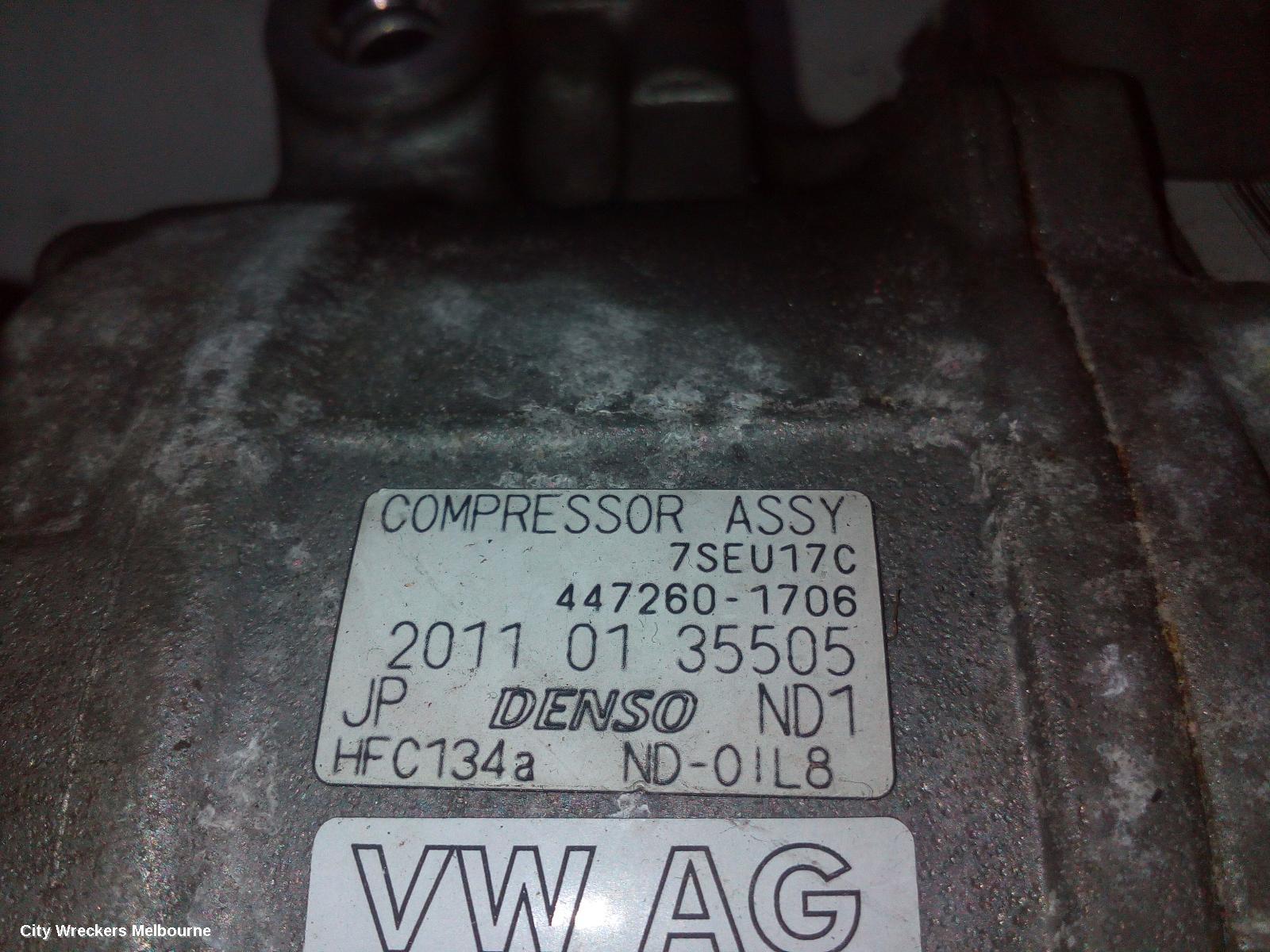 VOLKSWAGEN TIGUAN A/C COMPRESSOR, 5N, PETROL, DENSO BRAND (7SEU17C), 05/2008 - 08/2016 - Image 3