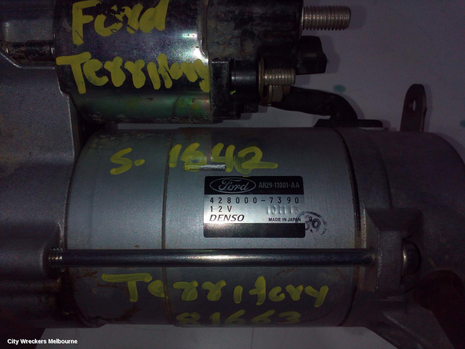 FORD TERRITORY STARTER, DIESEL, 2.7, SZ, 04/2011 - 12/2016 - Image 2