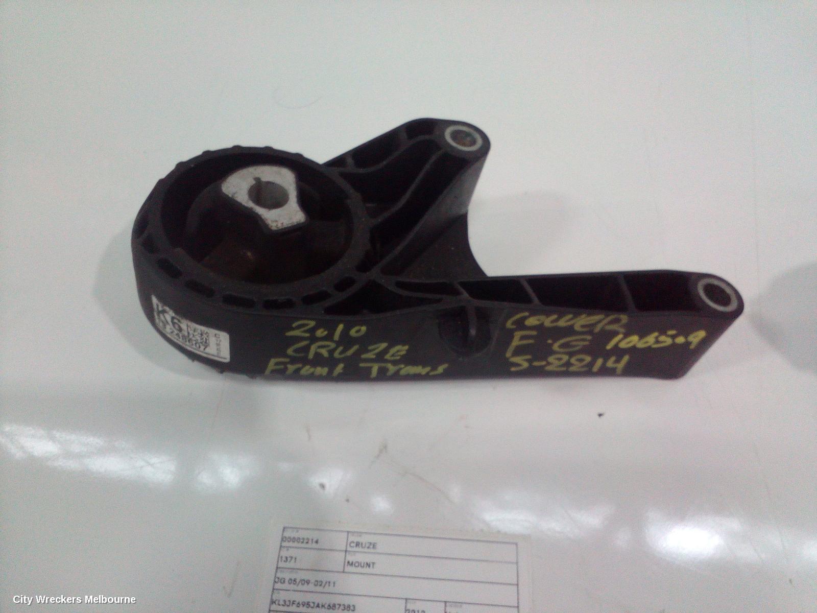 HOLDEN CRUZE MOUNT, ENGINE MOUNT, FRONT, AUTO T/M, PETROL, 1.8, F18D4, 8TH VIN = 5, JG-JH, 03/2009 - 02/2013 - Image 2