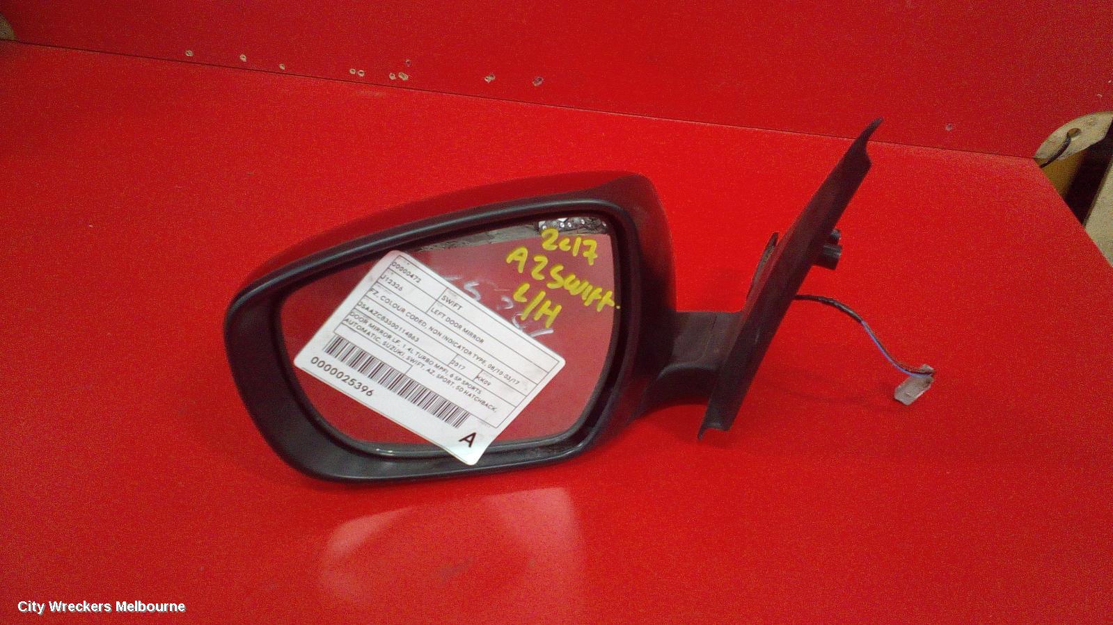 SUZUKI SWIFT LEFT DOOR MIRROR, AZ, COLOUR CODED, MANUAL FOLDING, NON INDICATOR TYPE, 04/2017 - 03/2021 - Image 2