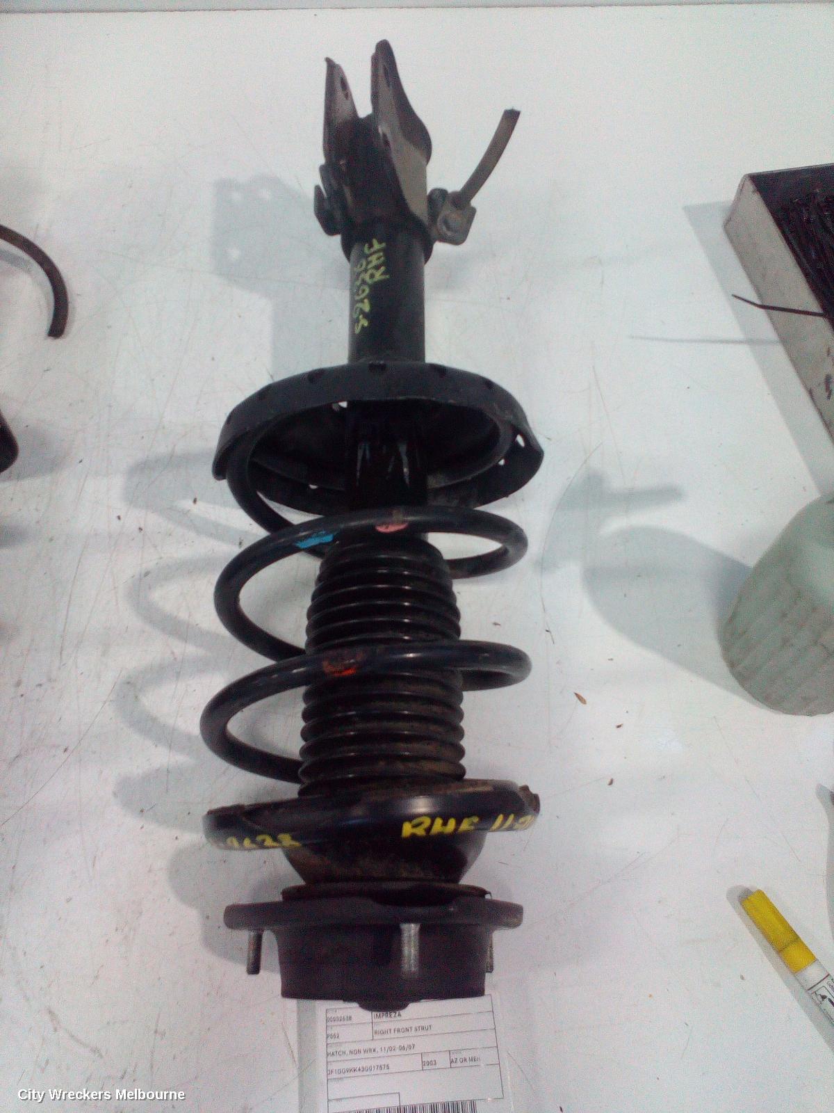 SUBARU IMPREZA RIGHT FRONT STRUT, HATCH, NON WRX, 11/2002 - 06/2007 - Image 3