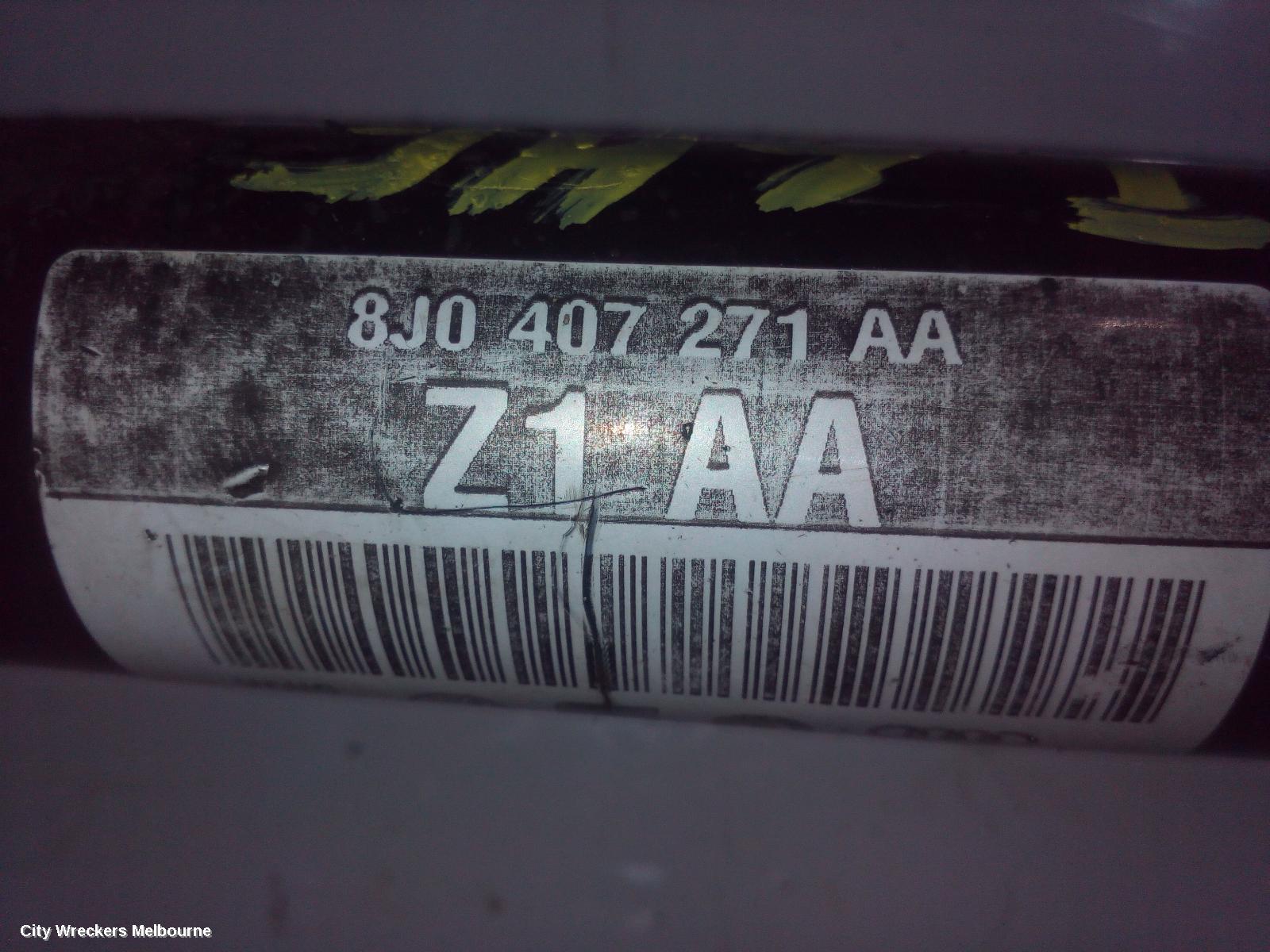 AUDI TT LEFT DRIVESHAFT, FRONT, FWD, AUTO/MANUAL T/M, PETROL, 2.0, BWA CODE, 8J, 09/2006 - 08/2010 - Image 3