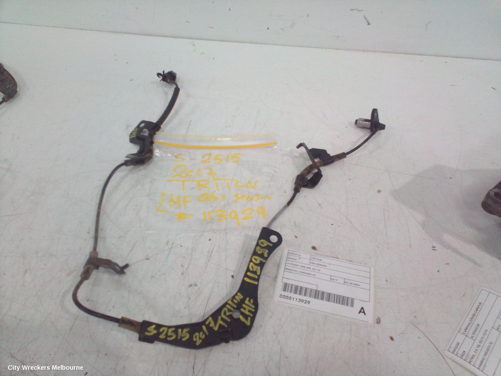 MITSUBISHI TRITON ABS SENSOR, LH FRONT, MQ-MR, 03/2015 ONWARDS - Image 3
