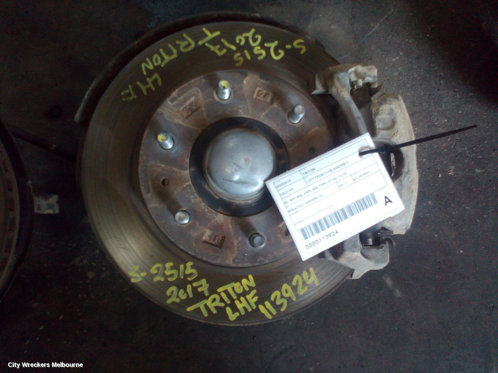 MITSUBISHI TRITON LEFT FRONT HUB ASSEMBLY, ML-MN-MQ, 4WD, ABS TYPE, 07/2006 - 10/2018 - Image 1