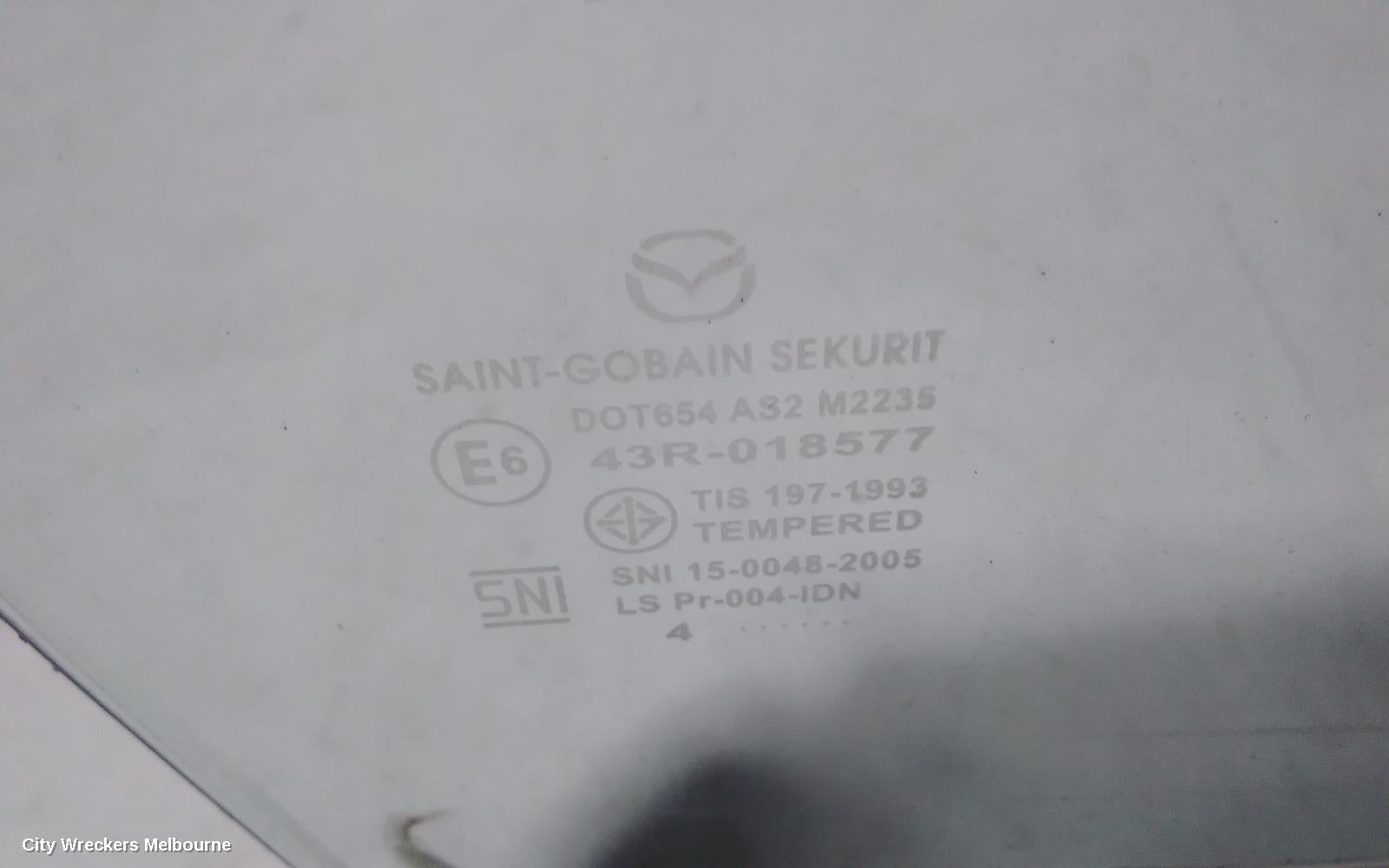 MAZDA 2 RIGHT FRONT DOOR WINDOW, DJ/DL, 09/2014 ONWARDS - Image 3