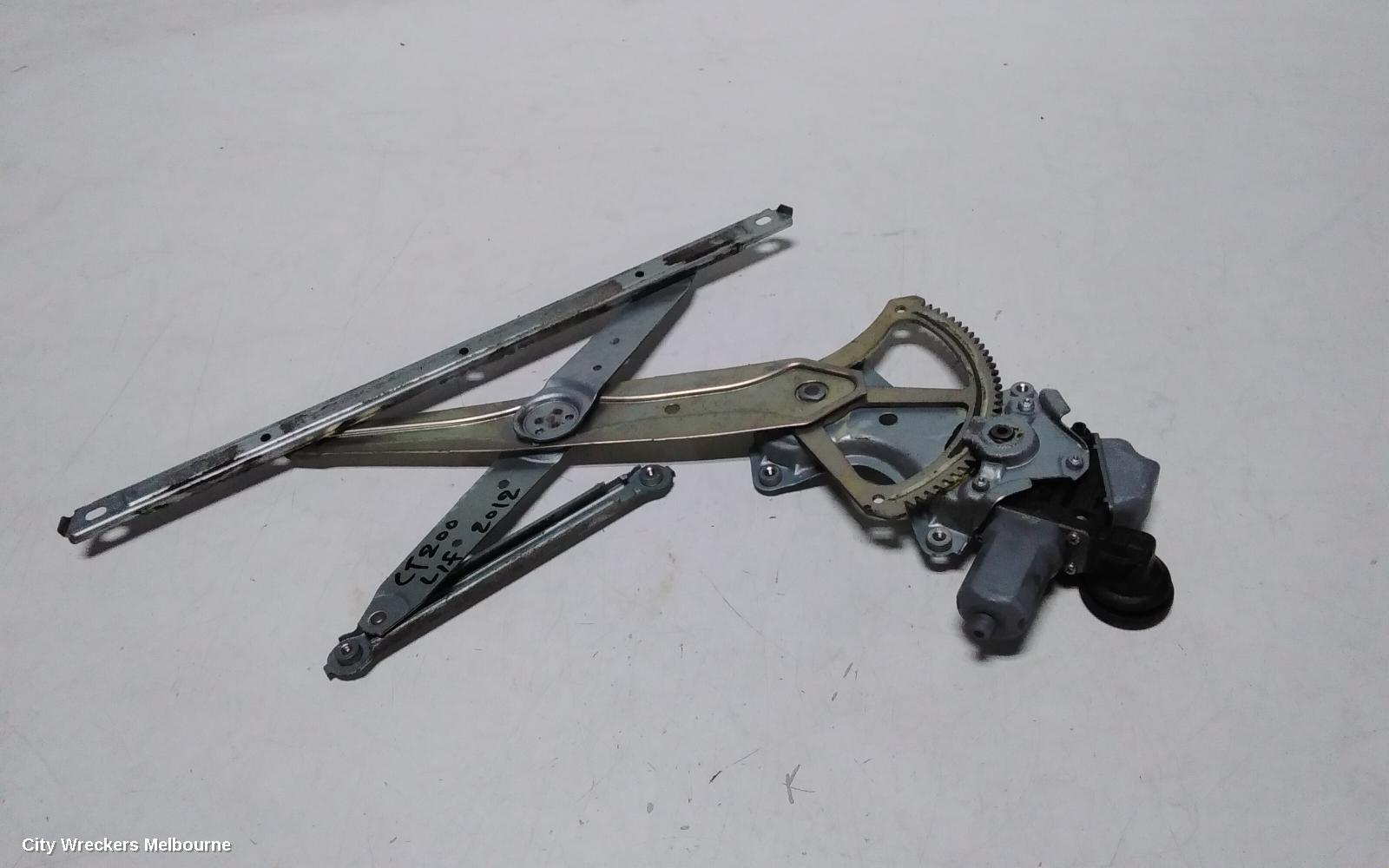 LEXUS CT200H LEFT FRONT WINDOW REG/MOTOR, ZWA10, DOOR REG ASSY (REG AND MOTOR), 03/2011 - 10/2022 - Image 2