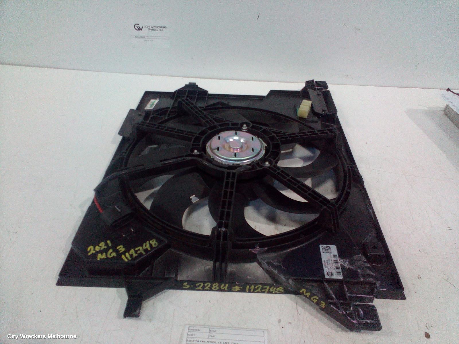 MG MG3 FAN, RADIATOR FAN, PETROL, 1.5, SZP1, 07/2016 ONWARDS - Image 2