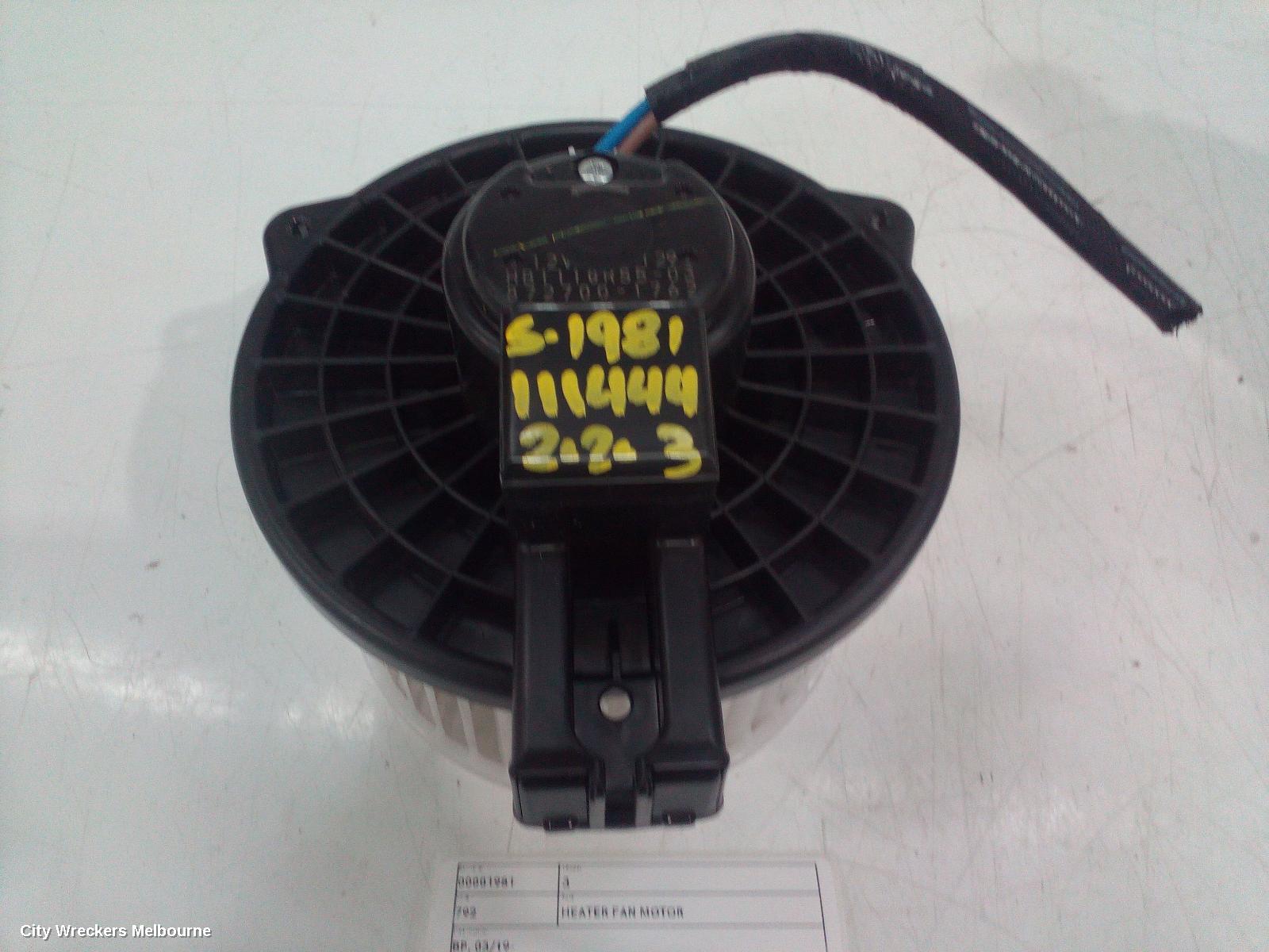 MAZDA 3 HEATER FAN MOTOR, BP, 03/2019 ONWARDS - Image 2