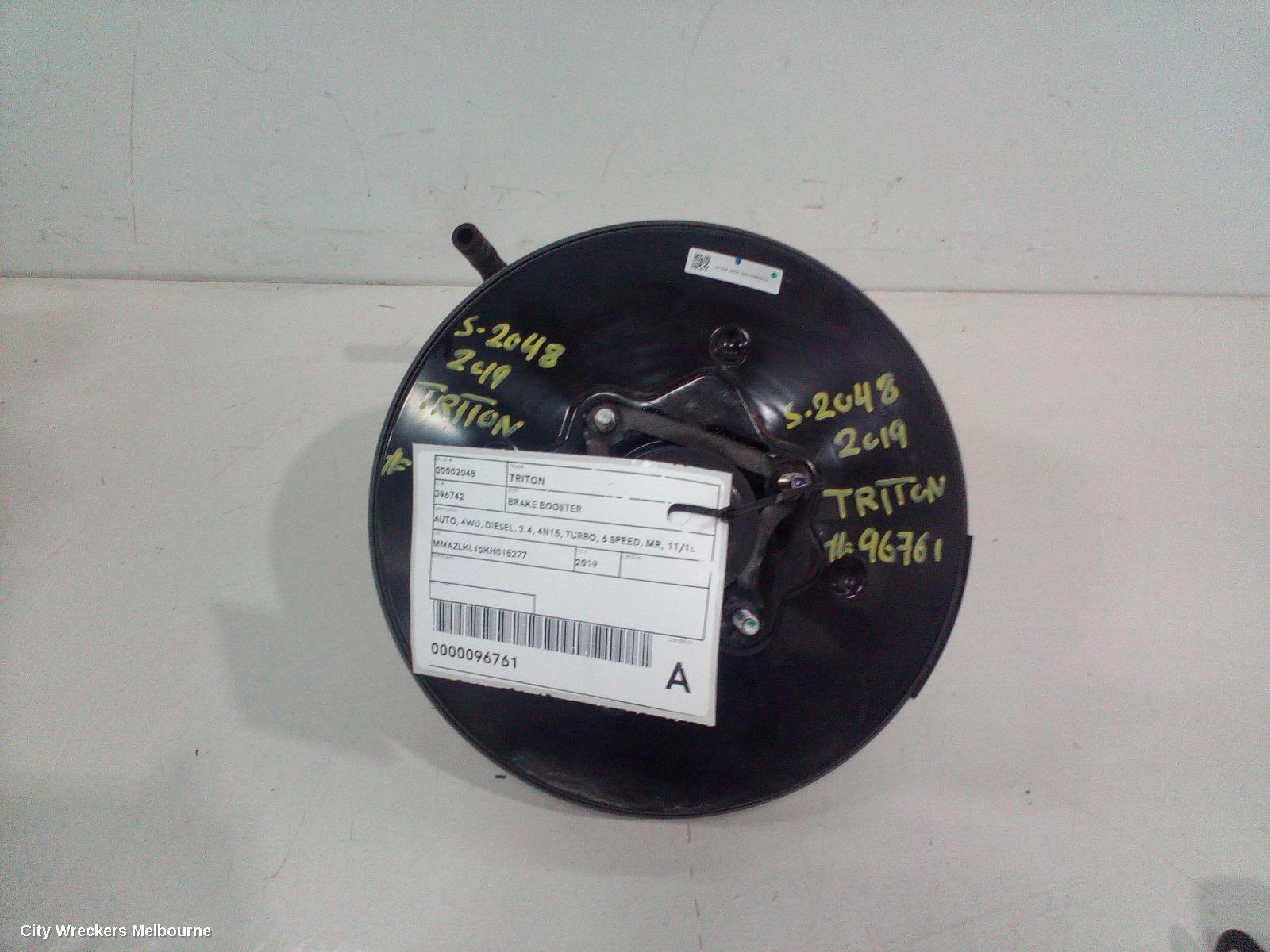 MITSUBISHI TRITON BRAKE BOOSTER, AUTO, 4WD, DIESEL, 2.4, 4N15, TURBO, 6 SPEED, MR, 11/2018 ONWARDS - Image 2