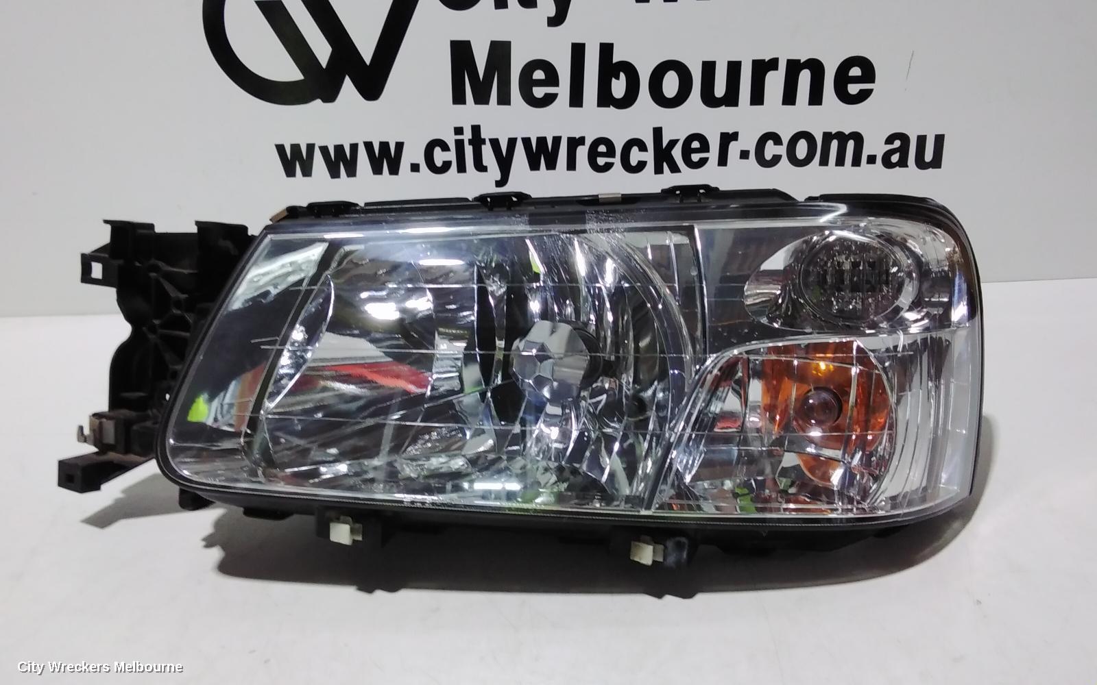 SUBARU FORESTER LEFT HEADLAMP, CHROME INSERT, LENS# 1703, 07/2002 - 07/2003 - Image 3